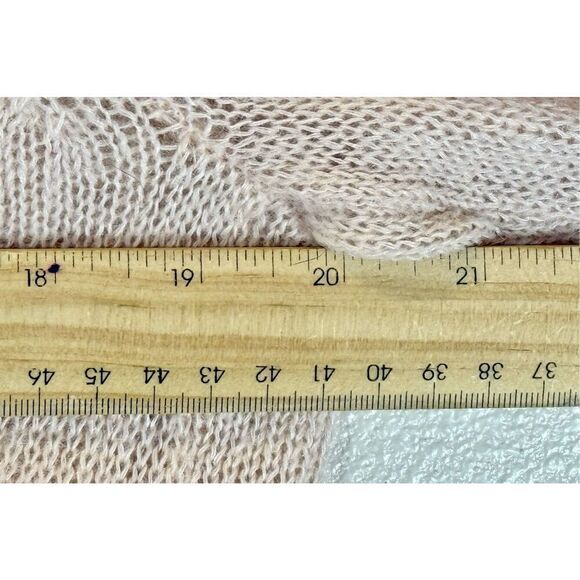 Boden Women's Light Pink Mixed Mohair Wool Blend Open Front Cardigan Sweater 10 - Picture 9 of 9